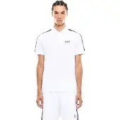 EA7 per uomo. 7M001862_AF12503 Polo bianca Italian Spirit (L), Bianco, Casual, Sportivo, Cotone, Manica corta