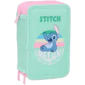 Safta Astuccio Stitch 12.5x19.5x5.5 Cm Triple 37 Pezzi