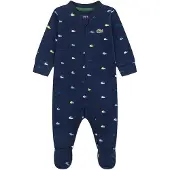 Lacoste Kids Tuta A Maniche Lunghe Footed Croco Print