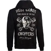 West Coast Choppers High Speed Con Cappuccio Giacca uomo nero, taglia XL
