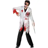 Atosa Costume Da Dottore Zombie Insanguinato