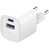 TNB Caricabatterie Da Parete Usb-a E Usb-c Gan 20w