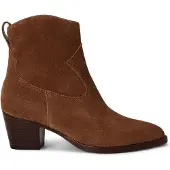 Ralph Lauren per donna. 802974389002 Stivaletti in camoscio Harpher marrone (37), Pelle, 3 a 5cm, Nessuno, Casual