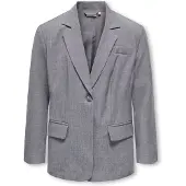 ONLY GIRLS Blazer 'KOGLINDA' grigio sfumato / rosa