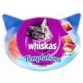 Whiskas Spuntino Al Salmone Tempation 60g 6 Unità