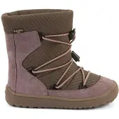 Froddo Kid's Barefoot Tex Track Wool Scarpe invernali Bambini (30, marrone)