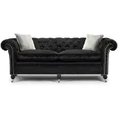 AEA Chesterfield Sofa Couch Polster Sofas Klassischer 2 Sitzer Leder Napoli Spezial