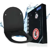 Wenko Sedile WC Premium Sedilo in nero opaco