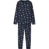Name It Kids Pigiama 'NKNVismas' navy / abete / rosso sangue / bianco