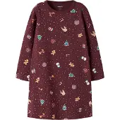 Name It Mini Camicia da notte 'NMFVismas' giallo / verde scuro / rosso vino / rosso carminio
