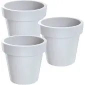 Wellhome Vaso Di Plastica Rialzato 13.4x12 Cm 3 Unità