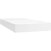vidaXL Materasso a molle insacchettate bianco 100x200x20 cm in Pelle finta