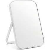Dripio Specchio da trucco pieghevole, 14,8x20,8 cm, bianco, portatile