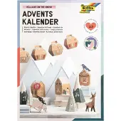Folia 9388 Adventskalender Bergdorf mehrfarbig