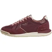 Pepe Jeans per donna. PLS600090 Sneakers Marvin Muse granata (40), Basso, Stringhe, Casual, Mesh