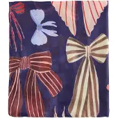 Love & roses Sciarpa crema / navy / giallo chiaro