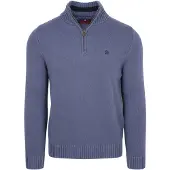 Superdry Half Zip aglione Cotone Blue Blu taglia