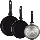 Wellhome Set Di Padelle 16/20/24 Cm 3 Pezzi