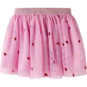 Name It Mini Gonna 'NMFVabos' rosa chiaro / rosso