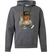 GUESS Felpa Con Cappuccio Teddy Bear Melange