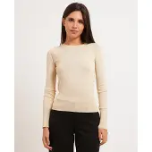 Armani Exchange per donna. XW002895AF26001M2005 Maglione in maglia di viscosa metallizzata beige (L), Casual