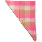Zwillingsherz Sciarpa 'Karo' crema / camello / rosa chiaro / rosa sfumato