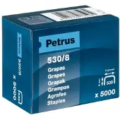 Petrus Punti Metallici 530/8 Mm 5000 Unità
