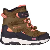TROLLKIDS Kid's Lofoten Winter Boots Pro Scarpe invernali Bambini (33, marrone)
