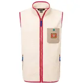 Sherpa Tarcho Vest Gilet in pile Uomo (L, bianco)