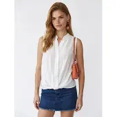 MixRay Camicia da donna bianco
