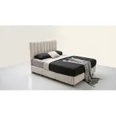 JVmoebel Letto con testiera. Comodo, elegante, spazioso, morbido, bianco, pratico