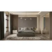 JVmoebel Due comodini, armadio guardaroba, stile moderno, grigio, confortevole