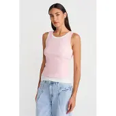 Dilvin Top in maglia rosa
