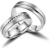 MARRYA Anello 'ES-09 Ehering aus Edelstahl - Silberfarben' argento