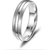 MARRYA Anello 'SI-07 Ehering aus Silber' grigio argento