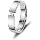 MARRYA Anello 'ES-43 Eheringe aus Edelstahl' argento