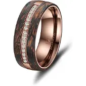 MARRYA Anello 'Ehering CB-03 Carbon-Bronze' bronzo