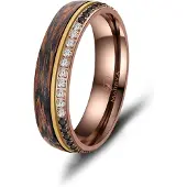 MARRYA Anello 'Ehering CB-06 Carbon-Bronze' bronzo