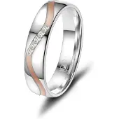 MARRYA Anello 'SI-28 Ehering aus Silber' argento