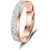 MARRYA Anello 'CA-21 Eheringe aus Carbon' rosé