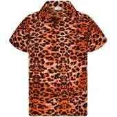 King Kameha Camicia 'Leopard' arancione