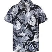 King Kameha Camicia 'Pineapple Leaves' grigio