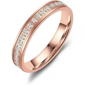 MARRYA Anello 'NS-12 Ehering aus Edelstahl' oro rosé