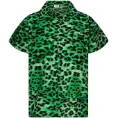 King Kameha Camicia 'Leopard' verde