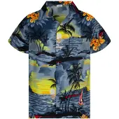 King Kameha Camicia 'Surf' grigio