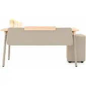 Xl Moebel Gmbh Scrivania beige, comò, design elegante per un moderno ufficio