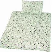 PADU Biancheria da letto in cotone Orso verde 90x130, 45x60 cm