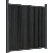 vidaXL Elemento di recinzione grigio 1045x186 cm WPC