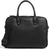 Bugatti Bella Valigetta Vera Pelle 38 cm Vano porta PC nero