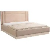 Xl Moebel Gmbh Letto matrimoniale beige con testiera moderna, di alta qualità